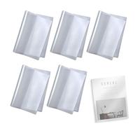 5pcs Funda de Libro A6 (220x154 mm), Funda Protectora Mate Antihuellas, Material Flexible Resistente para Cuadernos, Diarios, Libros y Documentos, Reutilizable e Impermeable