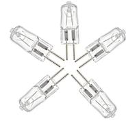 5PCS G5.3 Lámpara Halógena 12V 35W G5.3 Bombilla Halógeno Foco 2 pin 2800k | Blanca Cálida Cápsula Transparente Lámparas G9 para Horno,Microondas,Lámparas De Mesa