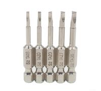 5Pcs para puntas Triangulares para acero 50mm 1/4" Taladro 5Pcs | para acero aleación importado, dureza 58-60HRC, vida para útil doble, para tratamiento térmico, uso industrial