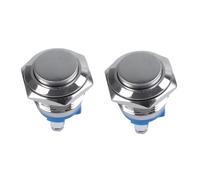 5piezas 16mm Alto Redondo Interruptor de Boton Pulsador de Metal Momentaneo Redondo Alto