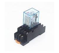 5set MY3 HH53P MY3NJ Micro Mini Relé de potencia bobina 11pin 3NO 3NC Lámpara LED 5A AC 110V 220V DC 12V 24V con enchufe(DC12V)