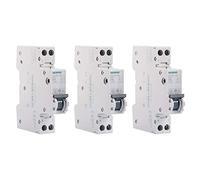 5SY3010-7KL - Lote de 3 disyuntores modulares de 230 V, 4,5 kA, 1 + N polos, curva C, 10 A