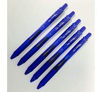 5X Azul Pentel BL107 Energel Retráctil Bola de Rodillo Bolígrafos. 0.7mm Metal Punta Caucho Agarre Paquete de 5 Azul Tinta BL107-A Bolígrafos de Gel
