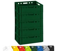 Buri Cajas de carne E2 Eurobox – apilables, aptas para alimentos – 5x