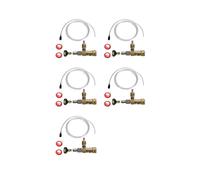 5X Kit de Inyector Químico Ajustable, Inyector Químico de Jabón para Lavadora una Presión, Conexión Rápida de 3/8 Pulgadas
