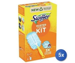 5x Paquete Swiffer Plumero Completo + 3 Recargas Hecho En Italia