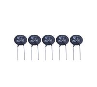 5X Termistor 20D-20 NTC para Limitar la Corriente de Entrada del Lastre de la Fuente de Alimentación CFL, Negro
