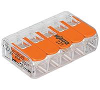 5x Wago Abrazadera 221-415 32A 450V Terminal de conexión 5-polo Con palanca