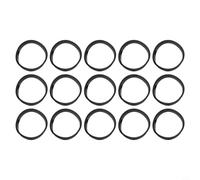 6/15 arandelas de goma negras para escurridor de 40 mm para tuberías con forma cónica para instalación de fugas en fontanería de cocina y jardín (15 piezas)