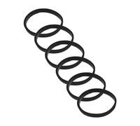 6/15 arandelas de goma negras para escurridor de 40 mm para tuberías con forma cónica para instalación de fugas en fontanería de cocina y jardín (6 piezas)