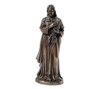 6,25 Pulgadas Jesús Holding a Lamb Figura Estatua de Bronce Fundido frío