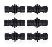 6 acopladores de manguera de 1/5,1 cm, conector de manguera de jardín, adaptador de manguera de agua para extensión y reparación, para acoplamiento de manguera de jardín, para conector de manguera