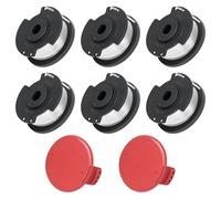 6 bobinas de hilo de repuesto para desbrozadora Einhell GE-CT 18/28 Li, 4,9 m x 1,6 mm, bobina de hilo de repuesto de nailon con 2 tapas, apto para Einhell GE-CT 18/28 Li TC y GE-CT 18/28 Li Li