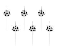 PartyDeco Velas Soccer Ball 6 unidades