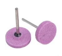 6 cabezales de molienda tipo T para herramientas giratorias, brocas de pulido abrasivo de corindón para piedra de vidrio de metal, vástago de 3 mm, tamaño de partícula uniforme para molienda y