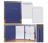 15 Carpeta de Solicitud de Trabajo PAGNA Select / 3-teilig Con Carril en Azul +