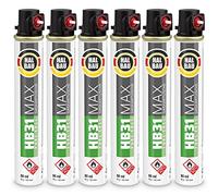 6 cartuchos de gas de 165 mm, 80 ml, Fuel Cell, gas de repuesto para clavadora, anillo rojo, gas para todo el año HB31