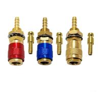 6 conectores rápidos de gas y agua de 8 mm para máquinas de soldadura TIG, modelos 12, 18, 20, 27, conexión de manguera, mantenimiento de procesamiento de metal, varios colores (3 piezas)