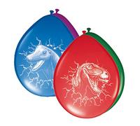 Folat Luftballons 61855 Dinosaurier Ballons-6 Stück, Mehrfarbi (Importación USA)