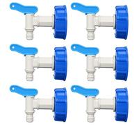 6 grifos dosificadores, bidón con conexión roscada, bidón para recipiente de 15 - 60 L, grifo dosificador a prueba de fugas para llenado de agua potable, cocina, comercio, agricultura