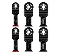 6 hojas de sierra semicirculares de acero de alto carbono, cuchillas de corte bimetálico para paneles de yeso de madera y plástico, compatibles con Dewalt Makita Dremel Fein