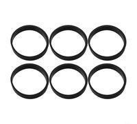 6 juntas de goma de 40 mm para instalación sanitaria, tubo de desagüe para lavabo, sifón, juntas tóricas, arandelas de sellado impermeables negras