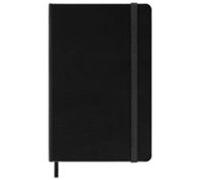 6 libreta clásica tapa dura negra P cuadriculada
