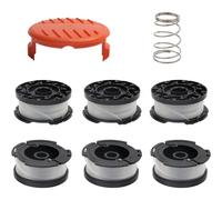 6-pack A6481 A6485 line spools for Black Decker grass trimmer STC1820CM STC1820PC STC1820EPC STC1840EPC ST5530 ST1823 GLC1823L20 (6-pack + 1