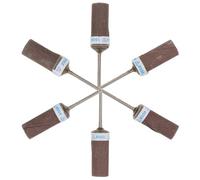 6 Piezas Barra de Lijado Abrasiva Vástago 2,35mm y Granos 180-1000 | Papel para Precisión, Cabezal de Pulido, Acceso en Zonas Estrechas, para Modelos Miniatura y Madera