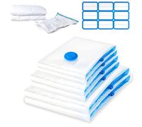 6 Piezas Bolsas al Vacio Ropa, Bolsas de Almacenamiento al Vacío 2*XL(100x80cm)+2*L(90x50cm)+2*L(80x60cm) para Guardar Ropa, Edredones, Almohadas, Mantas