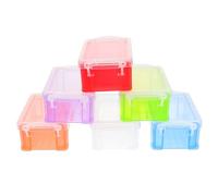 6 Piezas Caja de Almacenamiento de Plástico para Clips y Botones