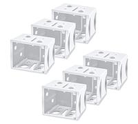 6 piezas de plástico para persianas de ventana, Recambios para Persianas, Soporte para Barandilla de Cabeza, Soporte de Montaje para Persianas de Ventana, Soporte de Riel de Cabeza