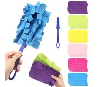 6 piezas de recarga de imanes para polvo Swiffer, reutilizable para plumero magnético, lavable, microfibra absorbente para plumero, gran cantidad para el uso diario en la oficina