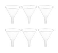 6 Piezas Embudo de Plástico de 120mm para Laboratorio y Uso Diario