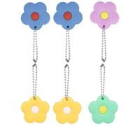 6 Piezas Funda de Silicona Flor Grande, Protector para Casa | Reutilizable y Fácil de Poner y Quitar, Ayuda a Identificar cada Llave, Color Brillante Estilo Aleatorio