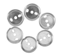 6 Piezas Herrajes de Montaje para Barra de Toallas | Soporte Redondo de 3,8cm, Piezas de Reparación Fijación y Tornillos para Baño