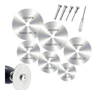 6 Piezas Mini HSS Hojas de Sierra Circular, Hojas de Taladro de Disco, Hoja de Corte, para Madera Piedra Metal Cobre Aluminio