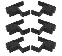 6 Piezas Negro, Clip de Ventilación para Cubo de Basura Tapa Plástico | Espaciador para Flujo de Aire, Ayuda a Evitar Deformación de Tapa, Uso en Contenedores Cubiertos