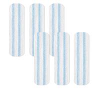 6 Piezas para Vileda H2Pro Recambio Fregona Mopa Plana Kit, Microfibra, Lavable a Máquina, Reutilizable, Fácil de Instalar, Elimina Manchas Fácilmente, Apto para Todo Tipo de Suelos Duros