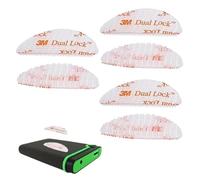 6 Piezas Pegatinas De Peaje,Dual Lock 48 * 18Mm Original Dual Lock Toll Sticker Para Telepeaje Para Tellpass(Transparente)