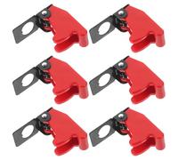 6 Piezas Protector de Cubierta para Interruptor de Palanca 12mm | Diseño Abatible Protector, Hierro y Plástico, para Paneles Rv y Barcos, Fácil Apertura y Cierre