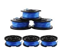 6 Piezas Repuesto Hilo Recortadora Línea, Bobina con Hilo para Cortabordes de Alimentación, Hilo Recortadora Línea Compatible con la Cortadora de Césped de la Serie Ryobi 18V 24V 40V, 3.35 m x 1.65 mm