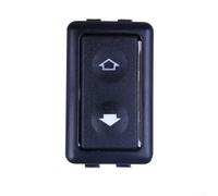6 Pin coche eléctrico ventana interruptor botón cubierta para 12v a 24v auto controlador de alimentación con indicador de luz y metal Snap construcción en color negro para uso general del vehículo