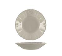 6 Platos De Gres Celine Gris Fondos 21,5 H&H