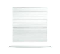 6 Platos De Vidrio Rayados 30x30 558612D H&H