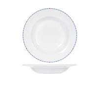 6 Platos Fondos De Porcelana Modelo Astrid De 22,5 Cm