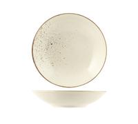 6 Platos Fondos Reactive Ivory 22 Cm H&H