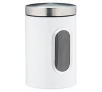 Recipiente bote de almacenamiento tarro hermético 1,4 L color blanco tapa firme