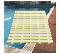 6 rejillas de drenaje de plástico ABS para piscinas - 25 x 100 cm, colador de suelo para ducha, para uso interior/exterior, flujo de agua eficiente, rejilla de desbordamiento duradera para piscin