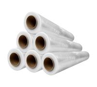 6 Rollos Film Embalaje Transparente 50 cm x 300 m 23 micras 2 Kg